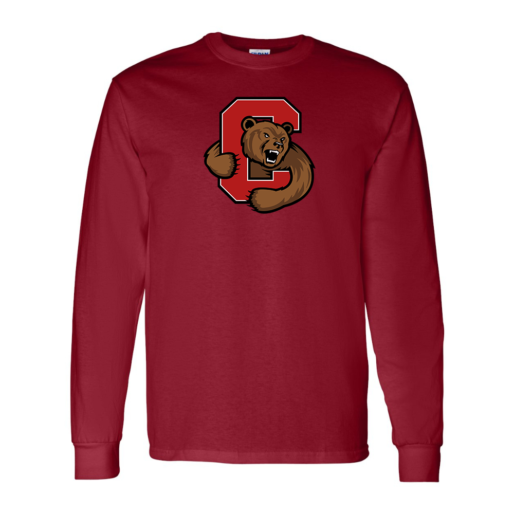 Men's Cornell Big Red Gildan Heavy Cotton Long Sleeve T-Shirt