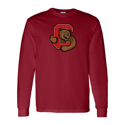Men's Cornell Big Red Gildan Heavy Cotton Long Sleeve T-Shirt