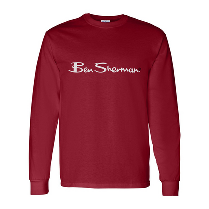 Men's Ben Sherman Gildan Heavy Cotton Long Sleeve T-Shirt