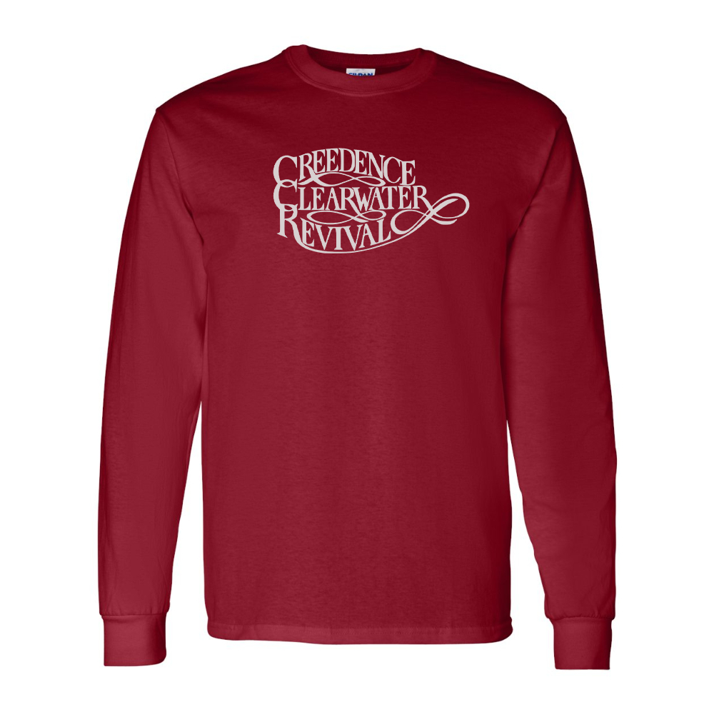 Men's Creedence Clearwater Revival Gildan Heavy Cotton Long Sleeve T-Shirt