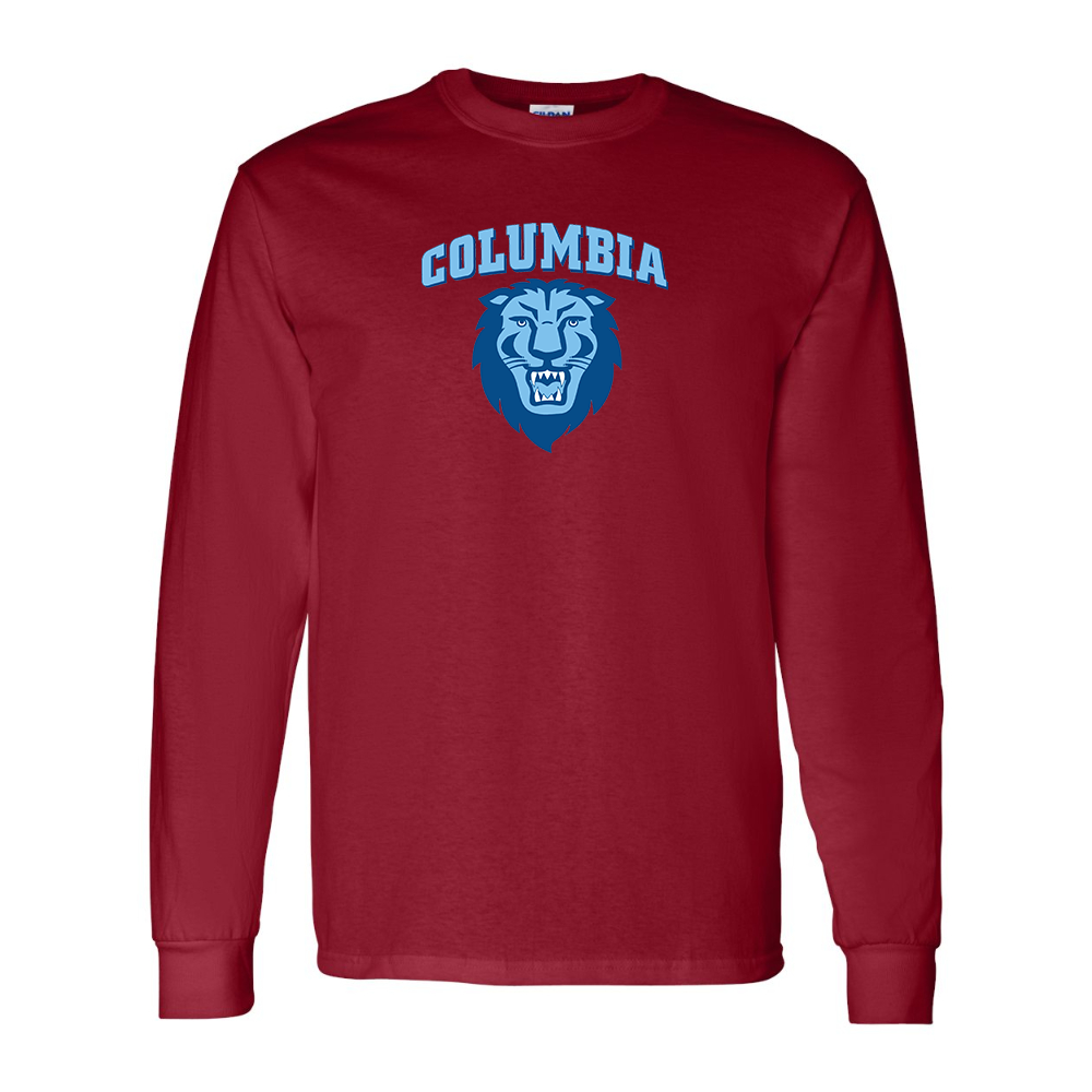 Men's Columbia Lions Gildan Heavy Cotton Long Sleeve T-Shirt