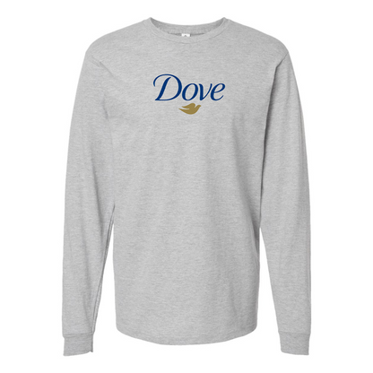 Men's Dove Logo Cotton Long Sleeve T-Shirt