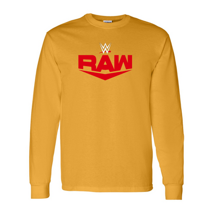 Men's  WWE Raw  Gildan Heavy Cotton Long Sleeve T-Shirt