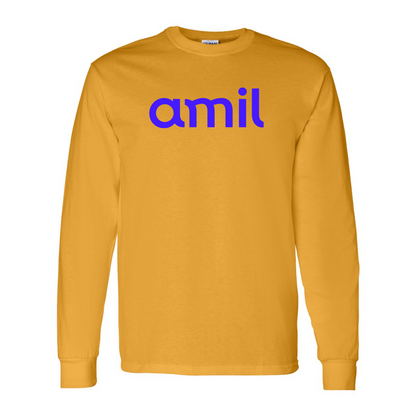 Men's Amil Gildan Heavy Cotton Long Sleeve T-Shirt