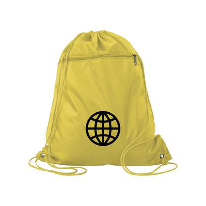 Internet Globe  Q-Tees - Polyester Cinchpack