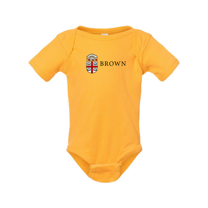 Brown University Rabbit Skins Infant Baby Rib Bodysuit