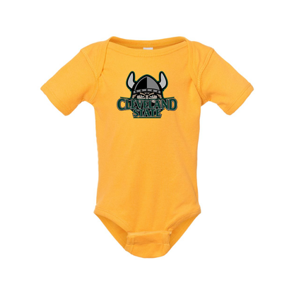 Cleveland State Vikings  Rabbit Skins Infant Baby Rib Bodysuit