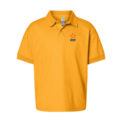 Youth Edf Gildan Dry Blend Jersey Polo
