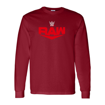 Men's  WWE Raw  Gildan Heavy Cotton Long Sleeve T-Shirt