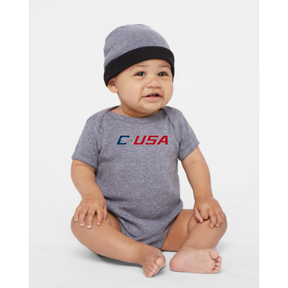Conference USAl  Rabbit Skins Infant Baby Rib Bodysuit