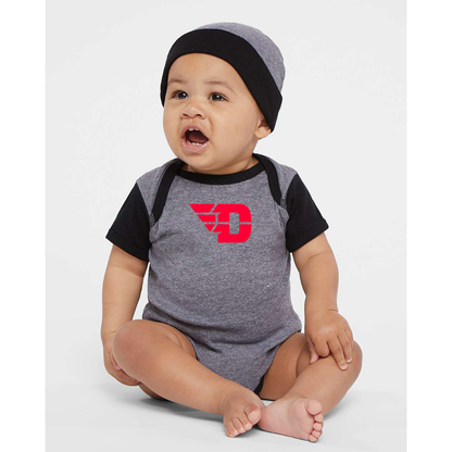 Dayton Flyers  Rabbit Skins Infant Baby Rib Bodysuit
