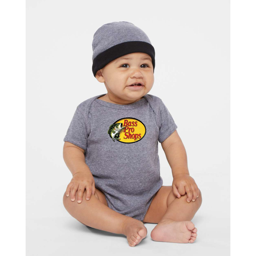 Bass Pro Shops Logo Rabbit Skins Infant Baby Rib Bodysuit