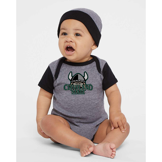 Cleveland State Vikings  Rabbit Skins Infant Baby Rib Bodysuit