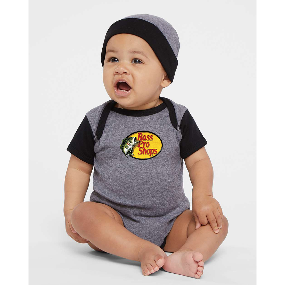 Bass Pro Shops Logo Rabbit Skins Infant Baby Rib Bodysuit