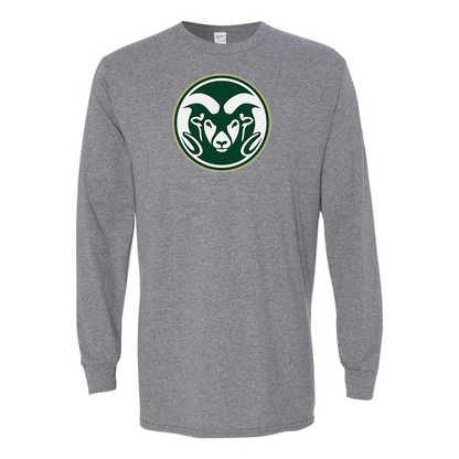 Men's  Colorado State Rams Gildan Heavy Cotton Long Sleeve T-Shirt