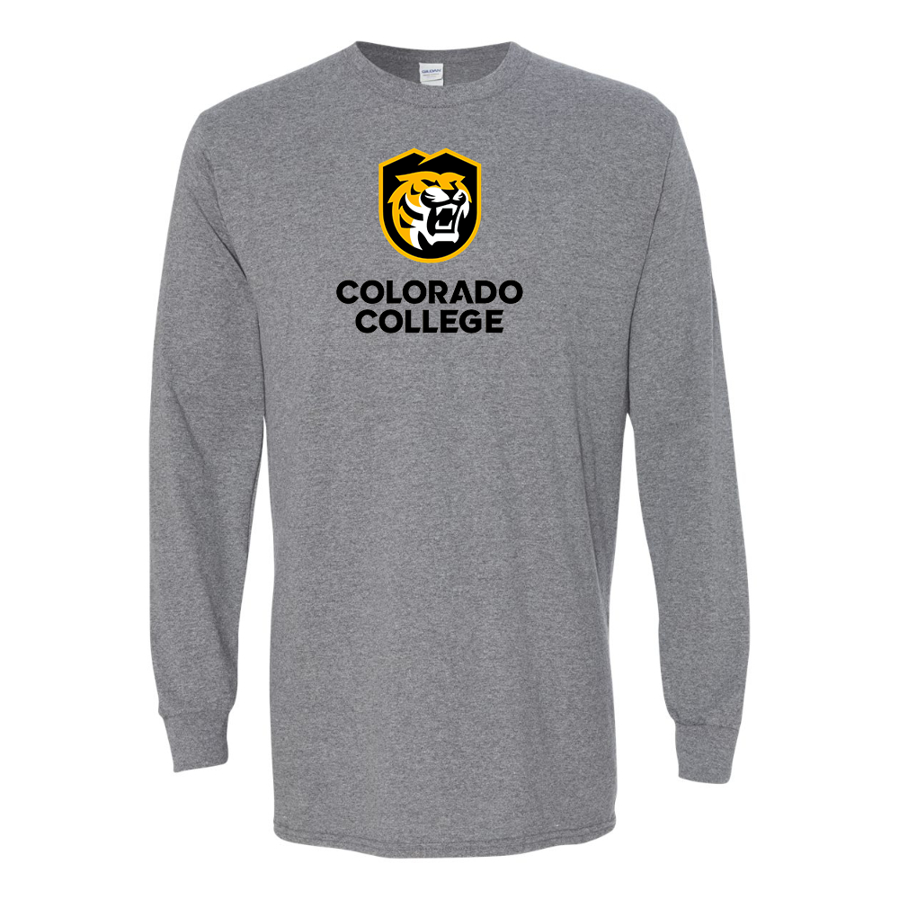 Men's  Colorado College Tigers Gildan Heavy Cotton Long Sleeve T-Shirt
