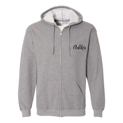 Men's  Adika  Gildan  Heavy Blend Full Zip Hooded Sweatshirt