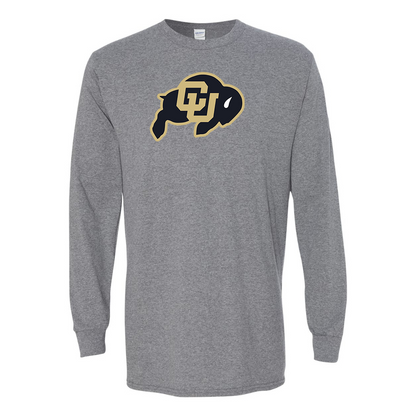 Men's Colorado Buffaloes  Gildan Heavy Cotton Long Sleeve T-Shirt