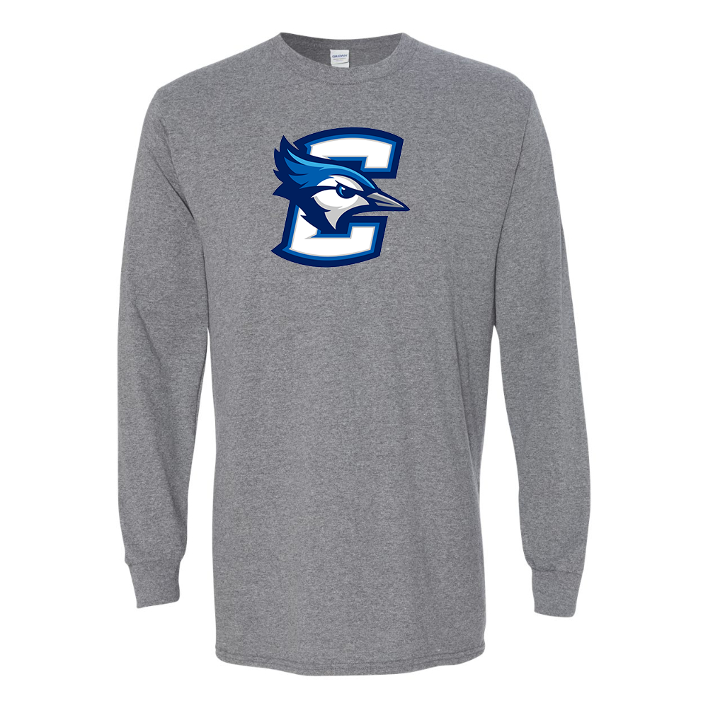 Men's Creighton Bluejays  Gildan Heavy Cotton Long Sleeve T-Shirt