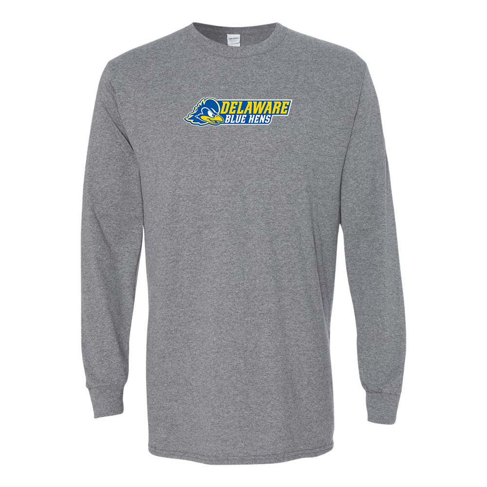 Men's  Delaware Blue Hens Gildan Heavy Cotton Long Sleeve T-Shirt