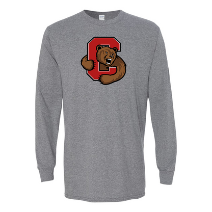 Men's Cornell Big Red Gildan Heavy Cotton Long Sleeve T-Shirt