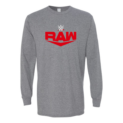 Men's  WWE Raw  Gildan Heavy Cotton Long Sleeve T-Shirt