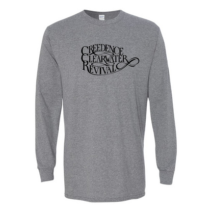 Men's Creedence Clearwater Revival Gildan Heavy Cotton Long Sleeve T-Shirt