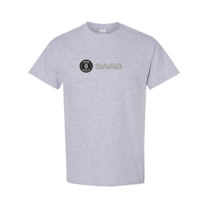 Men's Saab Logo Cotton T-Shirt