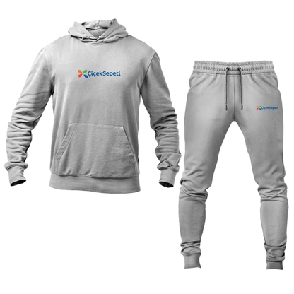 Men's Ciceksepeti Logo Hoodie Joggers Set