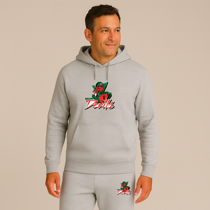 Men's MVSU Delta Devils Logo Hoodie Joggers Set