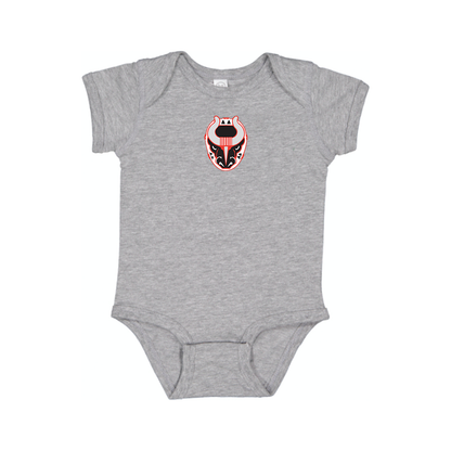 Birmingham Bulls Logo Baby Romper Onesie