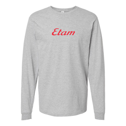 Youth Etam Logo Cotton Long Sleeve T-Shirt