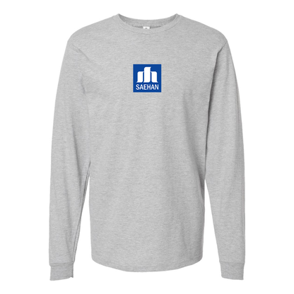 Youth Saehan Motors Logo Cotton Long Sleeve T-Shirt