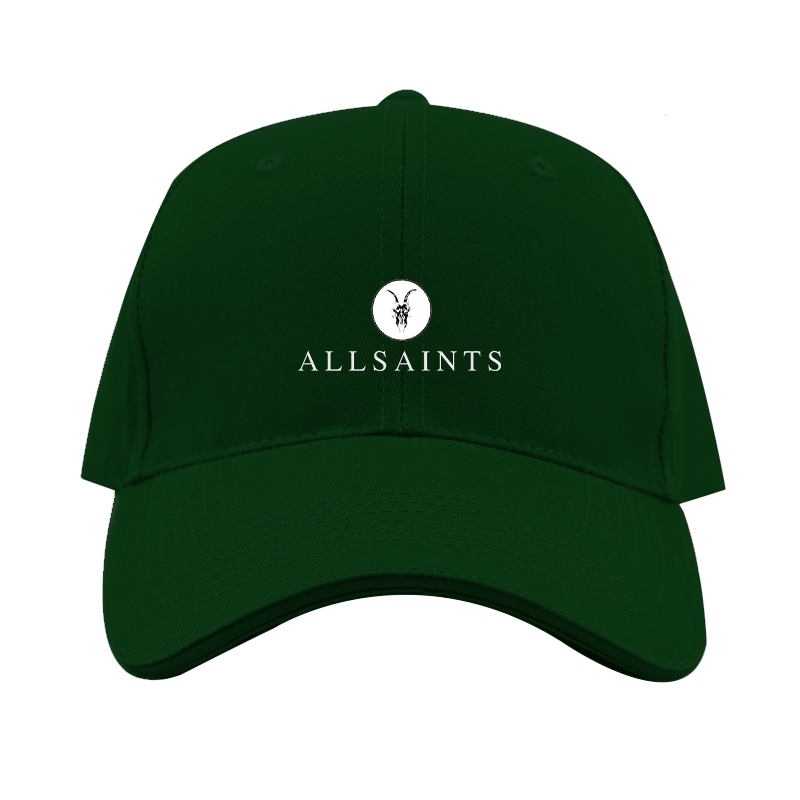 AllSaints Logo  Dad Baseball Cap Hat