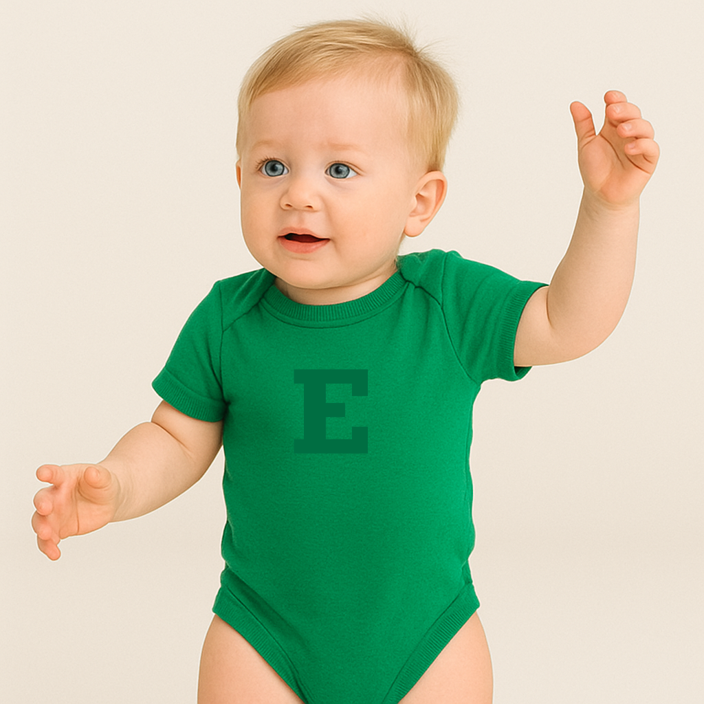 Eastern Michigan Eagles Logo Baby Romper Onesie