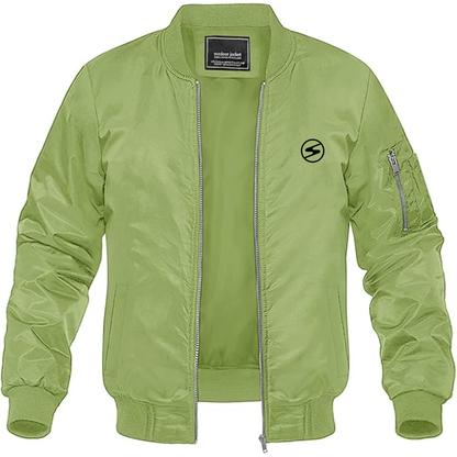 Men's Sachsenring Logo Lightweight Bomber Jacket Windbreaker Softshell Varsity Jacket Coat
