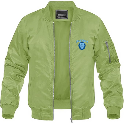 Men's  Columbia Lions Lightweight Bomber Jacket Windbreaker Softshell Varsity Jacket Coat