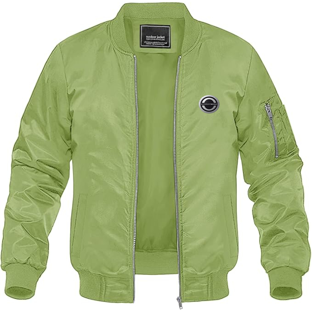 Men's BharatBenz Logo Lightweight Bomber Jacket Windbreaker Softshell Varsity Jacket Coat