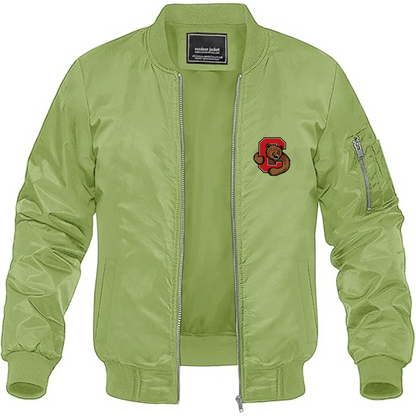 Men's Cornell Big Red Lightweight Bomber Jacket Windbreaker Softshell Varsity Jacket Coat
