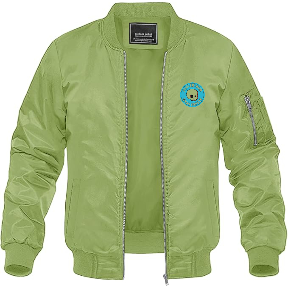 Men's Beavertown Brewery Logo Lightweight Bomber Jacket Windbreaker Softshell Varsity Jacket Coat