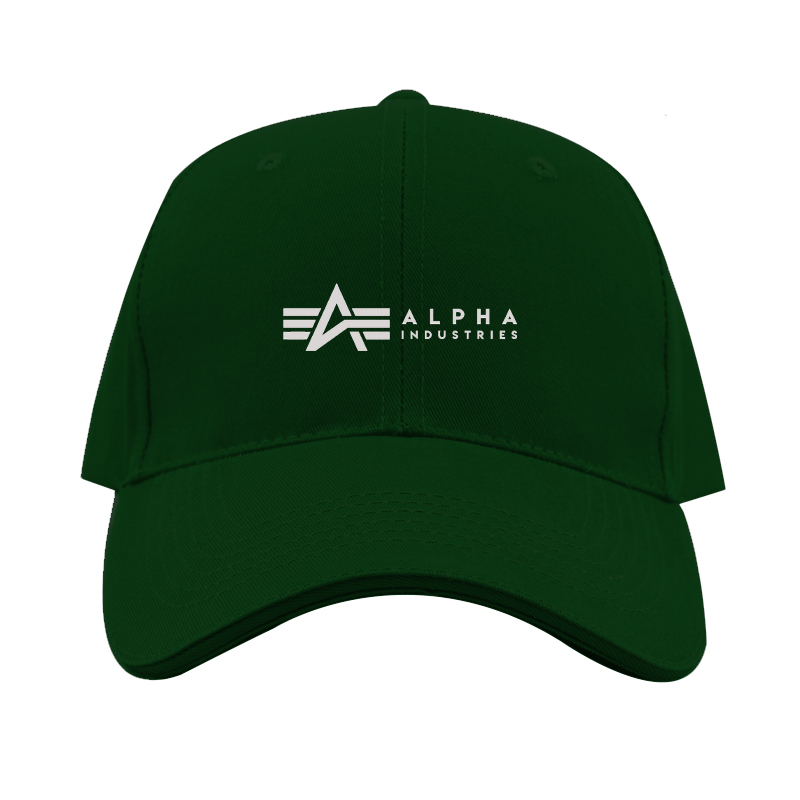 Alpha Industries Logo  Dad Baseball Cap Hat