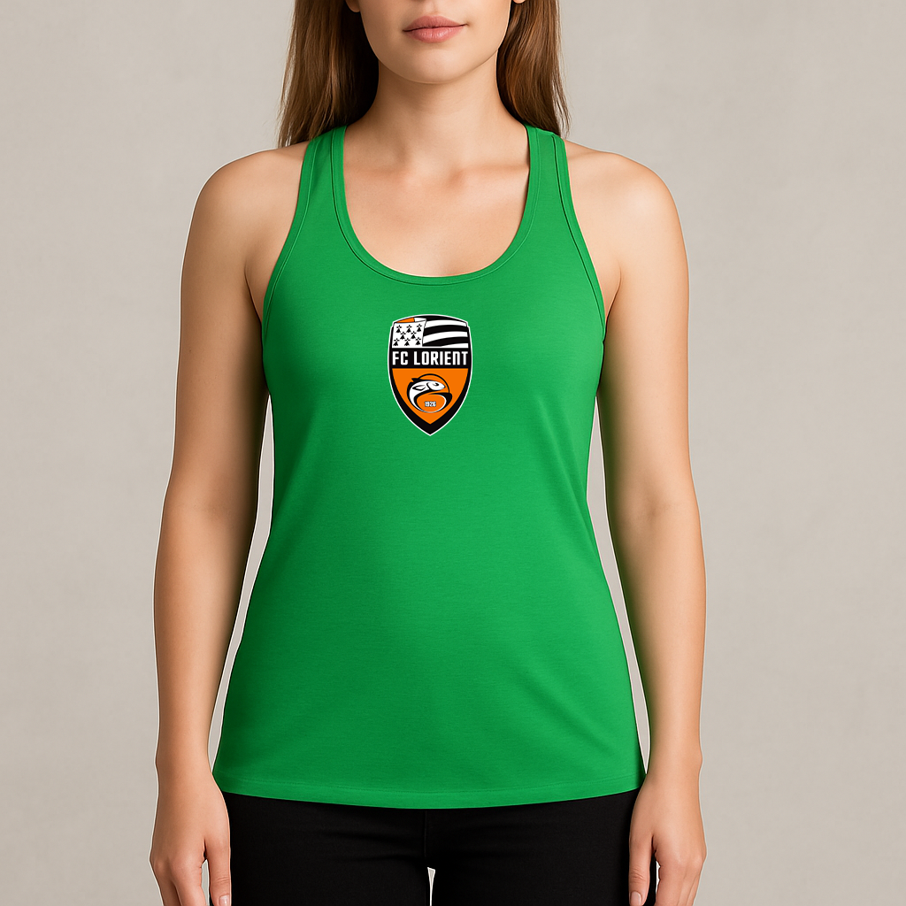 Women's FC Lorient Soccer Logo Next Level Ideal Racerback Tank