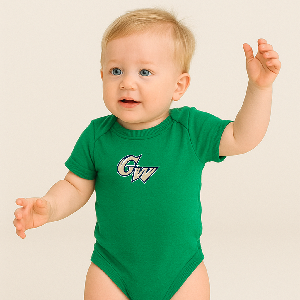 George Washington Colonials Log Baby Romper Onesie