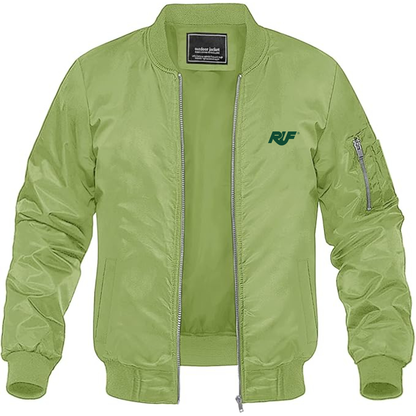 Men's RUF Logo Lightweight Bomber Jacket Windbreaker Softshell Varsity Jacket Coat