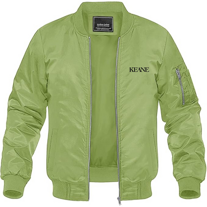 Men's Keane Lightweight Bomber Jacket Windbreaker Softshell Varsity Jacket Coat
