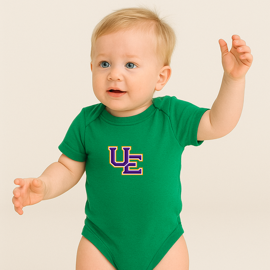 Evansville Purple Aces Logo Baby Romper Onesie