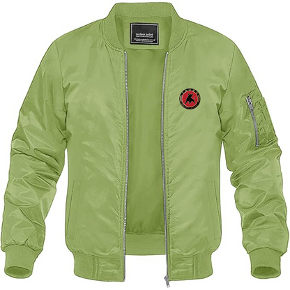 Men's Tauro Sport Auto Logo Lightweight Bomber Jacket Windbreaker Softshell Varsity Jacket Coat