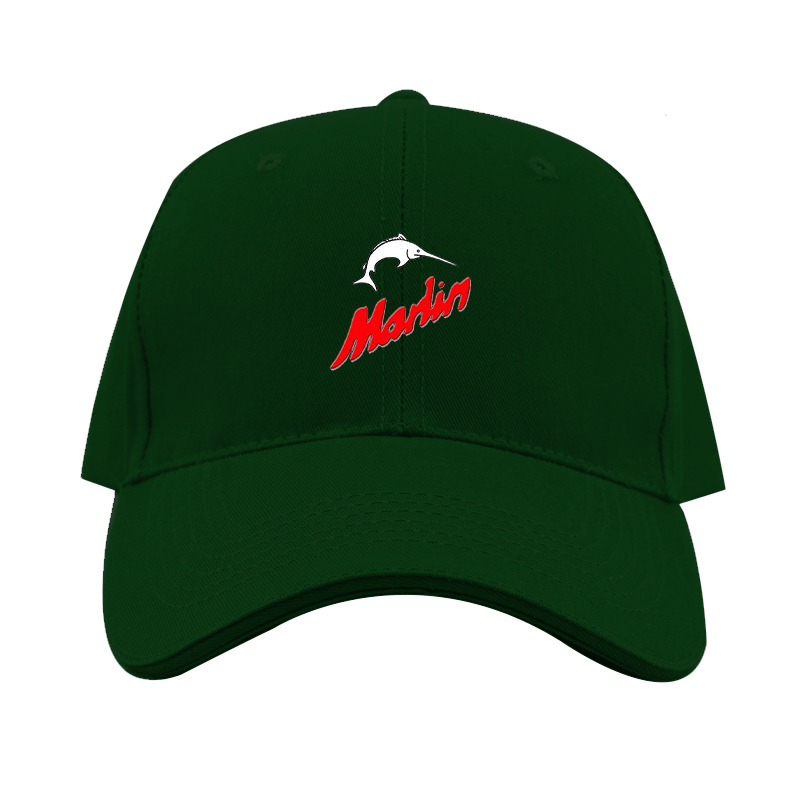 Marlin Logo  Dad Baseball Cap Hat