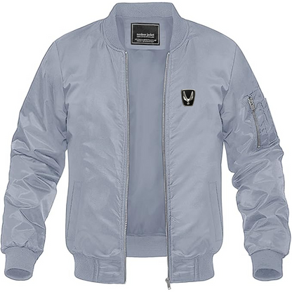 Men's Equus Logo Lightweight Bomber Jacket Windbreaker Softshell Varsity Jacket Coat