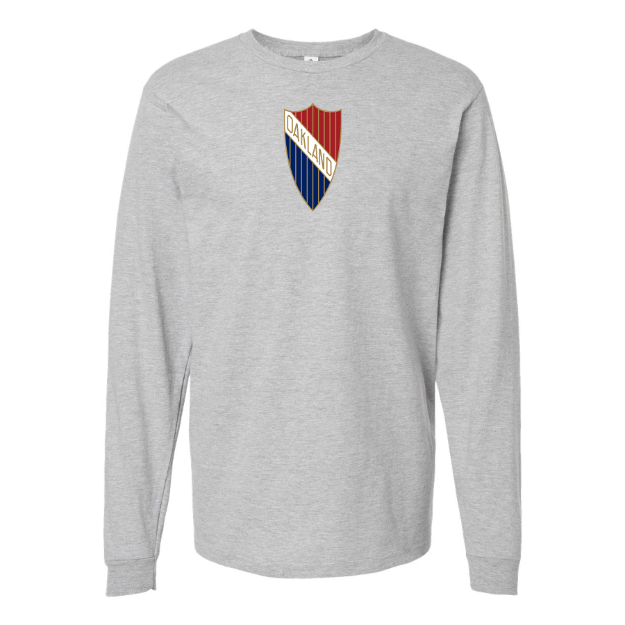 Youth Oakland Logo Cotton Long Sleeve T-Shirt
